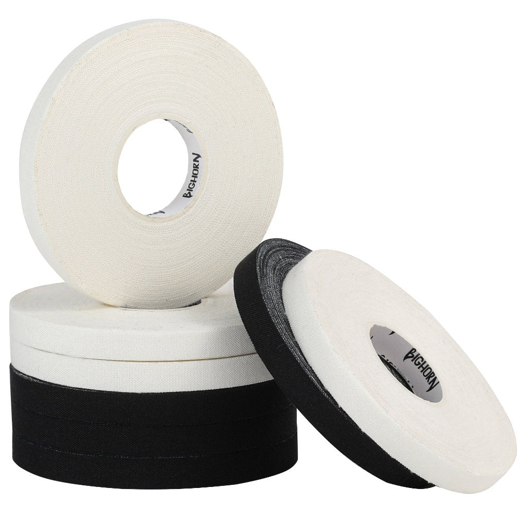 Pro Series Tape, 8-Rolls with Tin Holder, Black & White