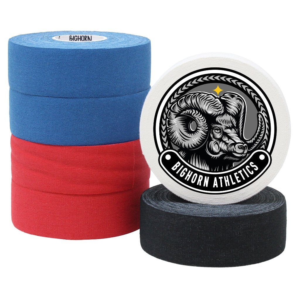 Boxing &amp; Athletic Sports Tape, 1-Inch x 45-feet, 6-Rolls (Black, 2 Blue, 2 Red, White)