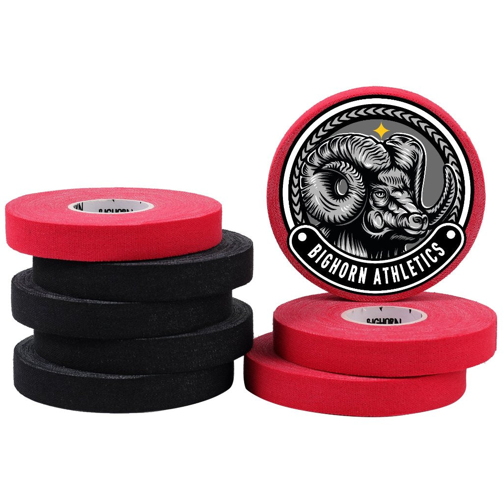 Jiu Jitsu Finger Tape, 8-Rolls, Black & Red