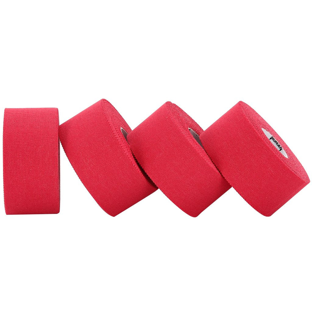 EZ-Tear Athletic Sports Tape, 1.5-Inch x 45-feet, 4-Rolls (Red)