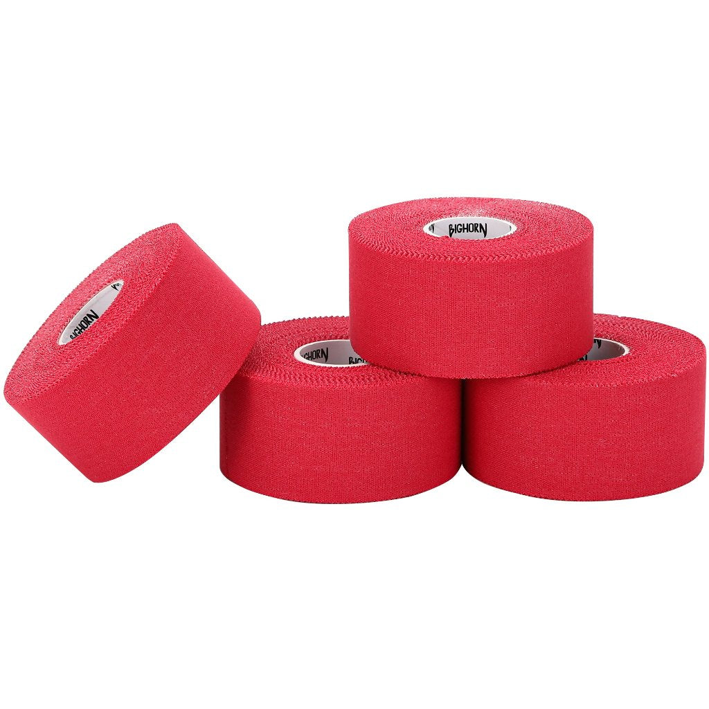 EZ-Tear Athletic Sports Tape, 1.5-Inch x 45-feet, 4-Rolls (Red)