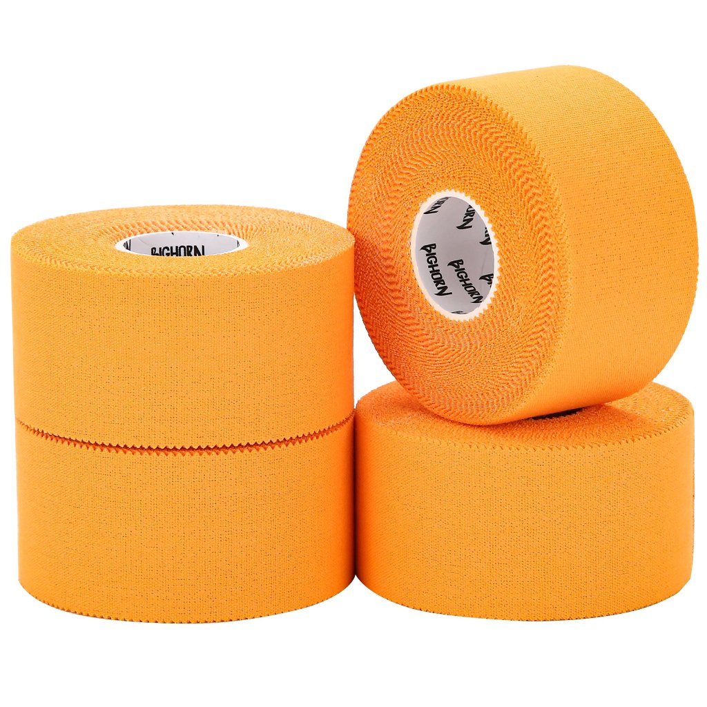 EZ-Tear Athletic Sports Tape, 1.5-Inch x 45-feet, 4-Rolls (Orange)