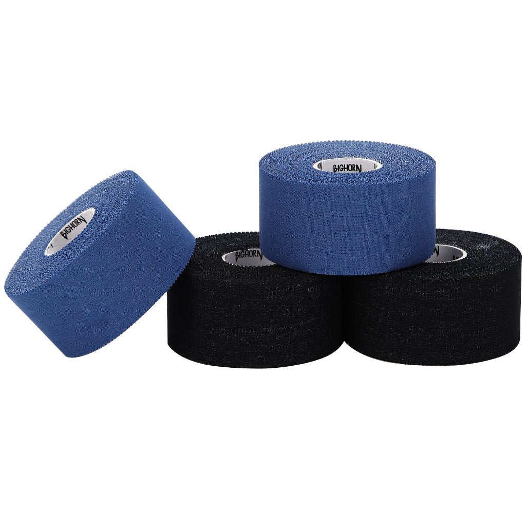 EZ-Tear Athletic Sports Tape, 1.5-Inch x 45-feet, 4-Rolls (Black &amp; Blue)