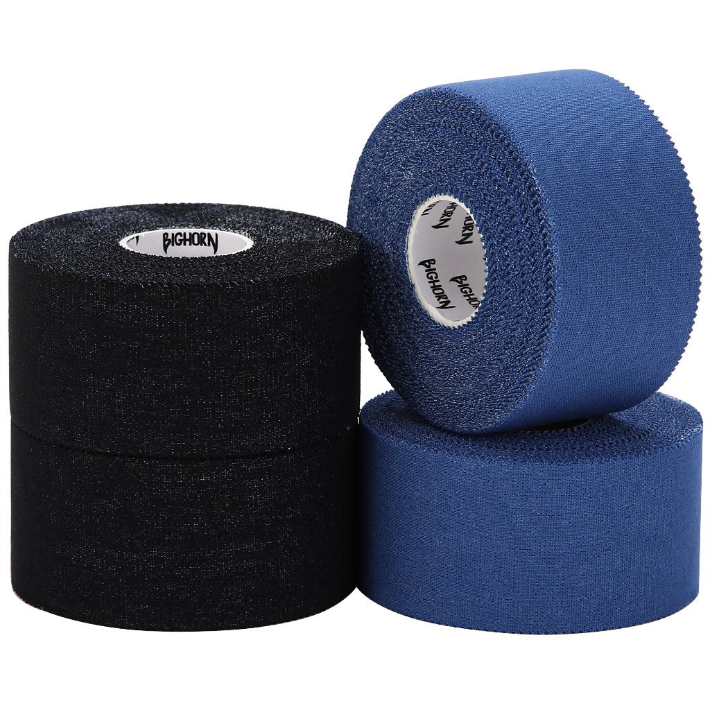 EZ-Tear Athletic Sports Tape, 1.5-Inch x 45-feet, 4-Rolls (Black &amp; Blue)