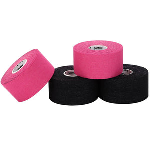EZ-Tear Athletic Sports Tape, 1.5-Inch x 45-feet, 4-Rolls (Black & Pink)