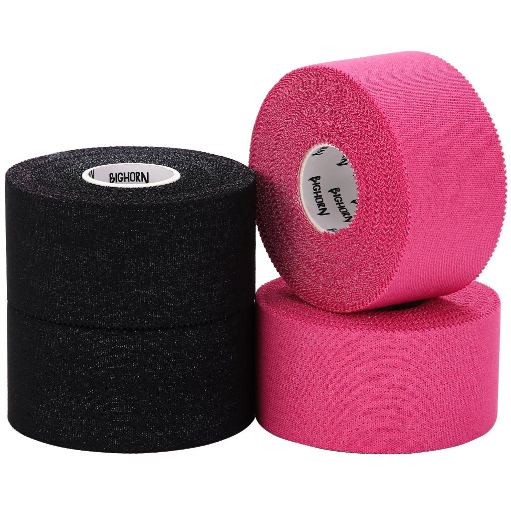 EZ-Tear Athletic Sports Tape, 1.5-Inch x 45-feet, 4-Rolls (Black &amp; Pink)