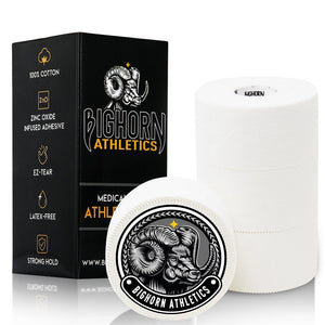 EZ-Tear Athletic Sports Tape, 1.5-Inch x 45-feet, 4-Rolls (White)