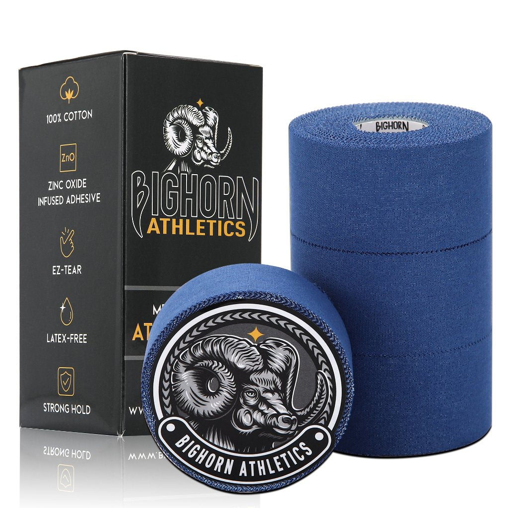 EZ-Tear Athletic Sports Tape, 1.5-Inch x 45-feet, 4-Rolls (Blue)