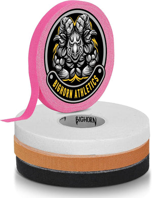 Premium Competition Finger Tape, 4-Rolls, Black, White, Pink, Nude