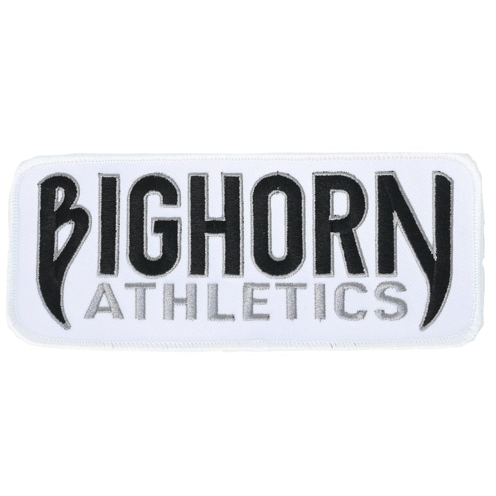 Bighorn Athletics Jiu Jitsu Rectangular Patch, Black &amp; White, 6-Inch X 2.38-Inch
