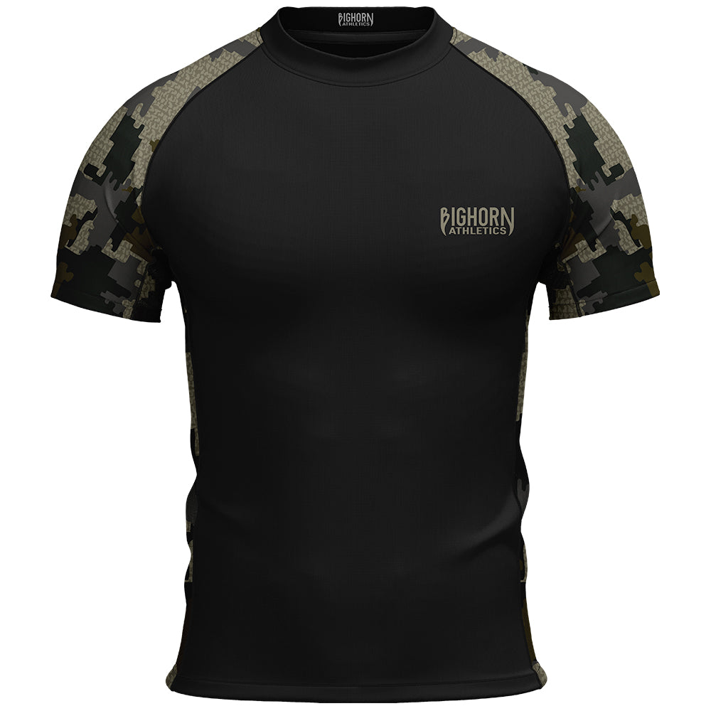 Jiu Jitsu Rash Guard – Dark Green Camo