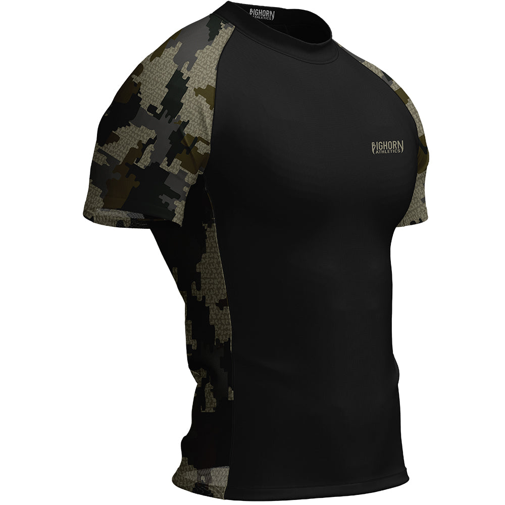 Jiu Jitsu Rash Guard – Dark Green Camo