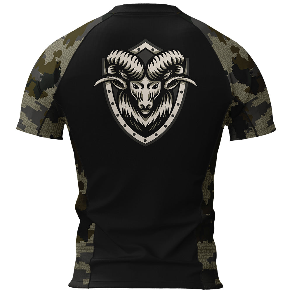 Jiu Jitsu Rash Guard – Dark Green Camo