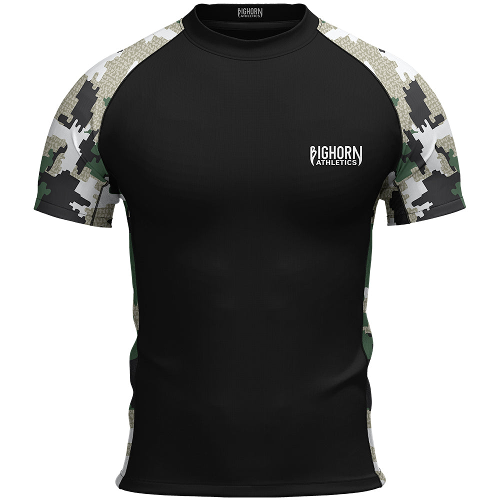 Jiu Jitsu Rash Guard – Green Camo