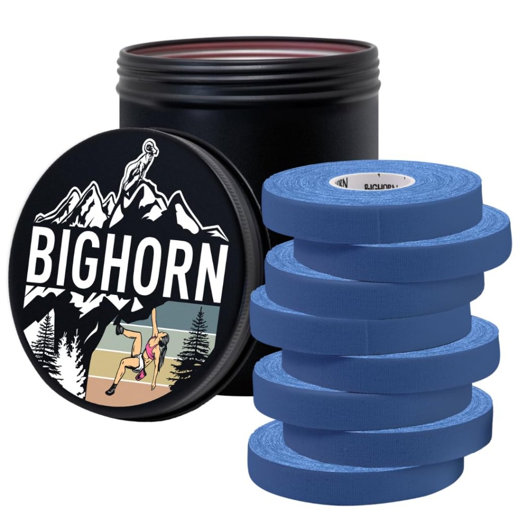 Climbing Finger Tape with Tin Canister, 0.5-Inch x 45-feet, 8-Rolls, Blue