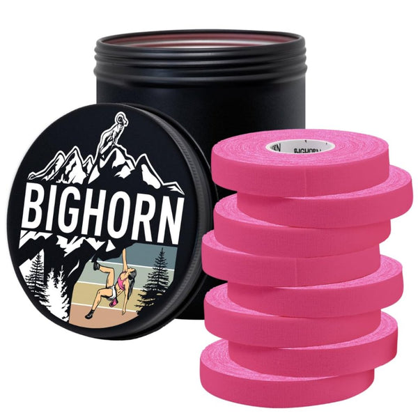 Climbing Finger Tape with Female Tin Canister, 0.5-Inch, 8-Rolls, Pink