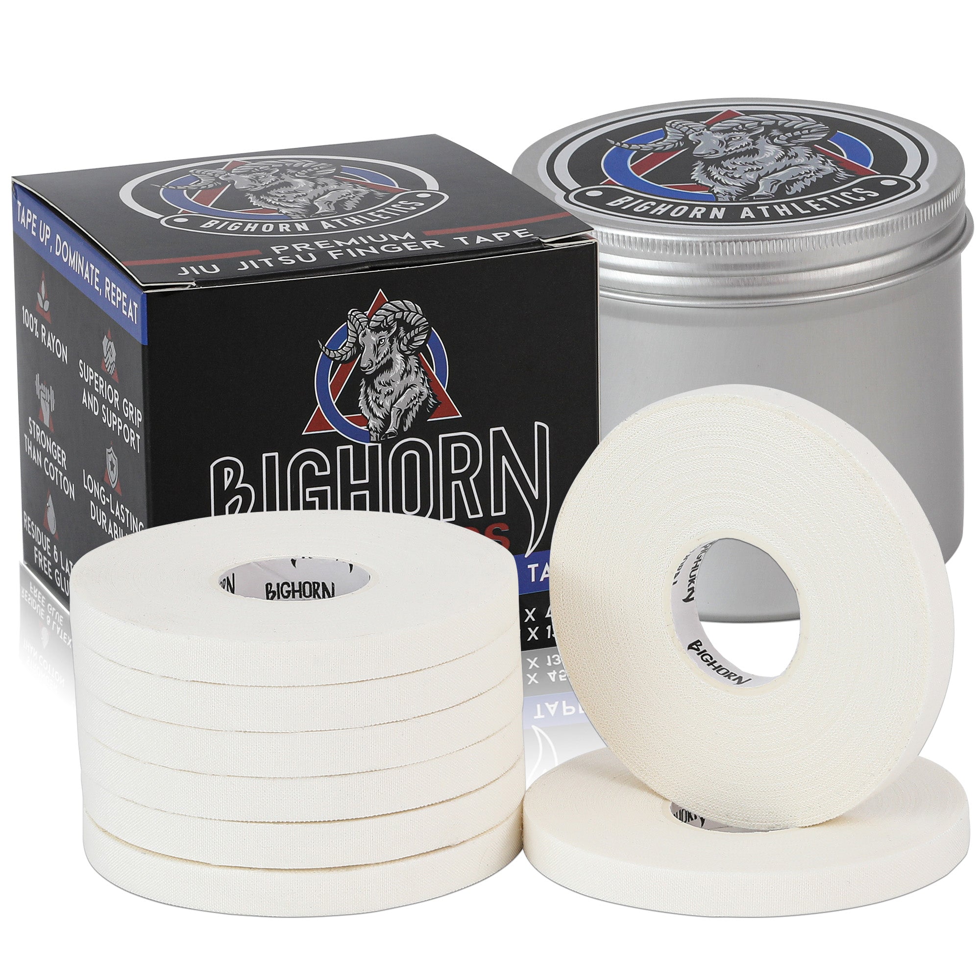 Bighorn Athletics, Premium Jiu Jitsu Finger Tape, 100% Rayon