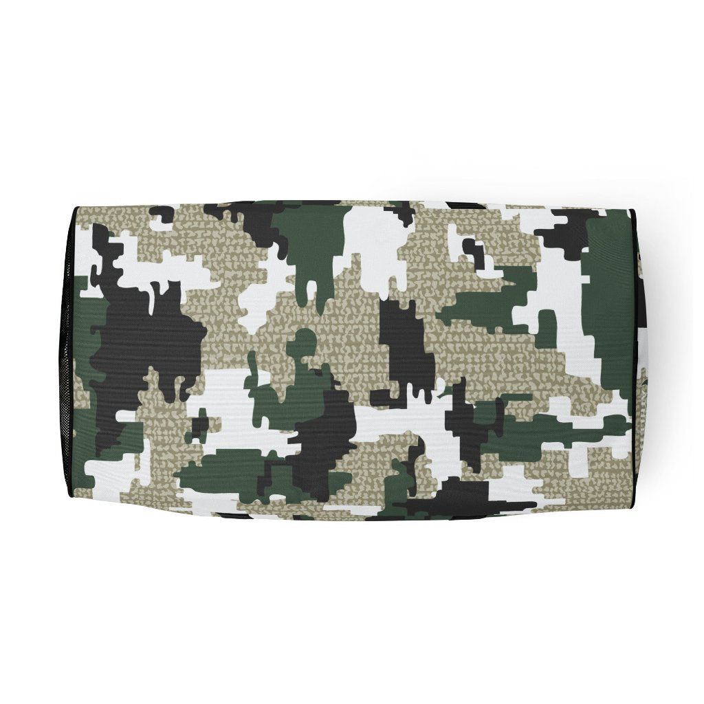 Unleash the Warrior: Military Green Camo Jiu Jitsu Duffle