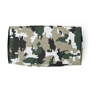 Unleash the Warrior: Military Green Camo Jiu Jitsu Duffle Bag - Warrior Edition