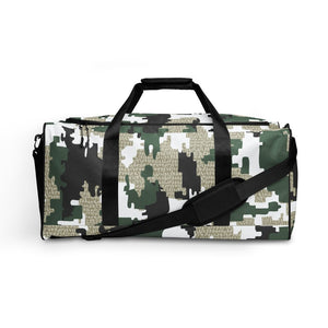 Unleash the Warrior: Military Green Camo Jiu Jitsu Duffle Bag - Warrior Edition