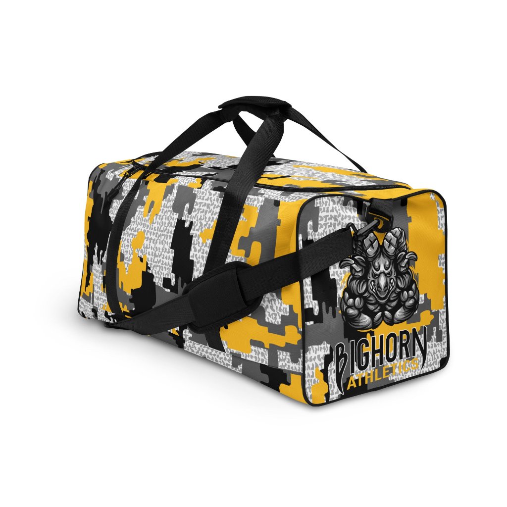 Yellow Jiu Jitsu Camo Duffle Bag - Competition Series