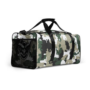 Unleash the Warrior: Military Green Camo Jiu Jitsu Duffle Bag - Warrior Edition