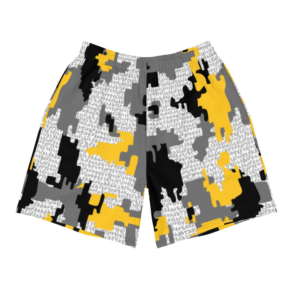 Men&#39;s Athletic Training Shorts (Yellow Camo)