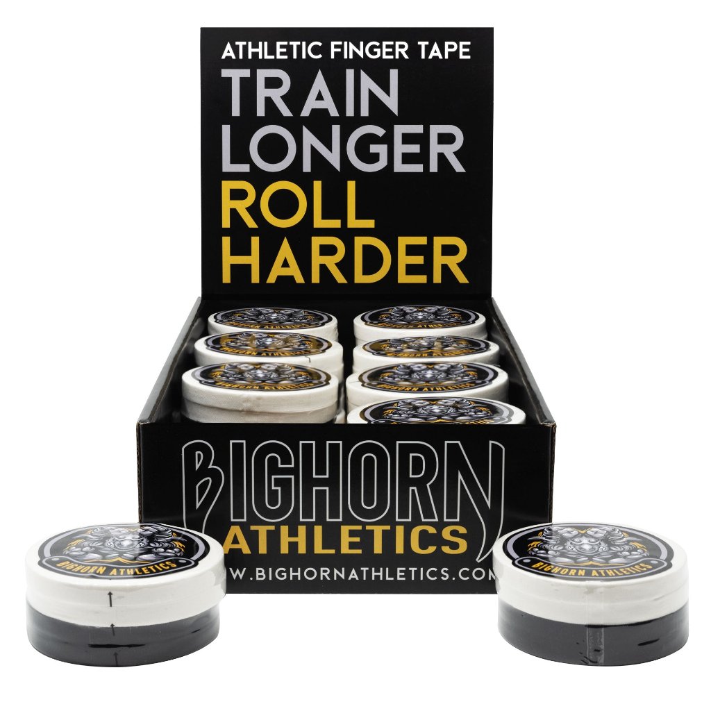 Bulk Competition Jiu-Jitsu Finger Tape - 16-Bundles, 0.3-Inch Width, Assorted Black/White