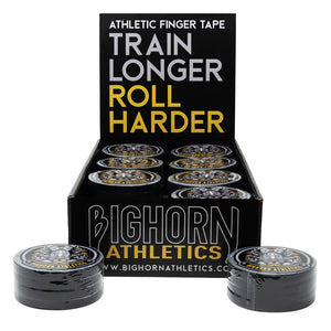 Bulk Competition Jiu-Jitsu Finger Tape - 16-Bundles, 0.3-Inch Width, Black