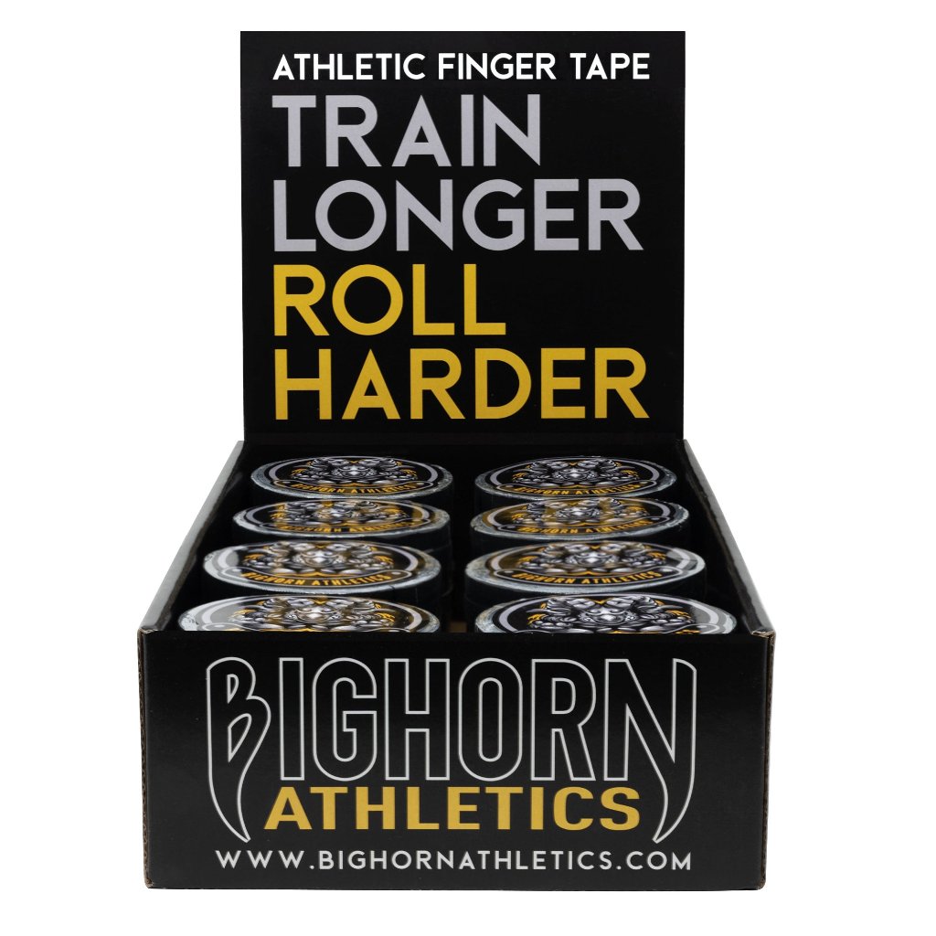 Bulk Competition Jiu-Jitsu Finger Tape - 16-Bundles, 0.3-Inch Width, Black