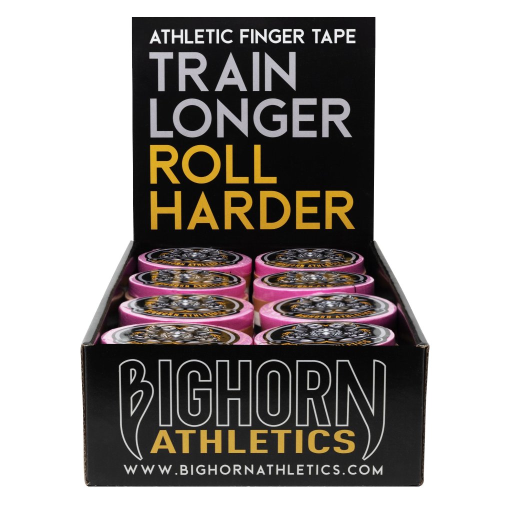 Bulk Competition Jiu-Jitsu Finger Tape - 16-Bundles, 0.3-Inch Width, Assorted Black/White/Pink/Nude