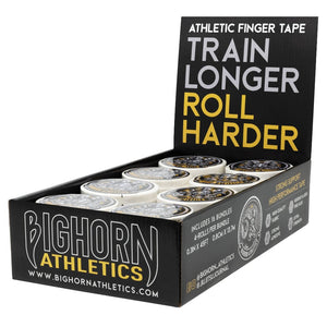 Bulk Competition Jiu-Jitsu Finger Tape - 16-Bundles, 0.3-Inch Width, Assorted Black/White