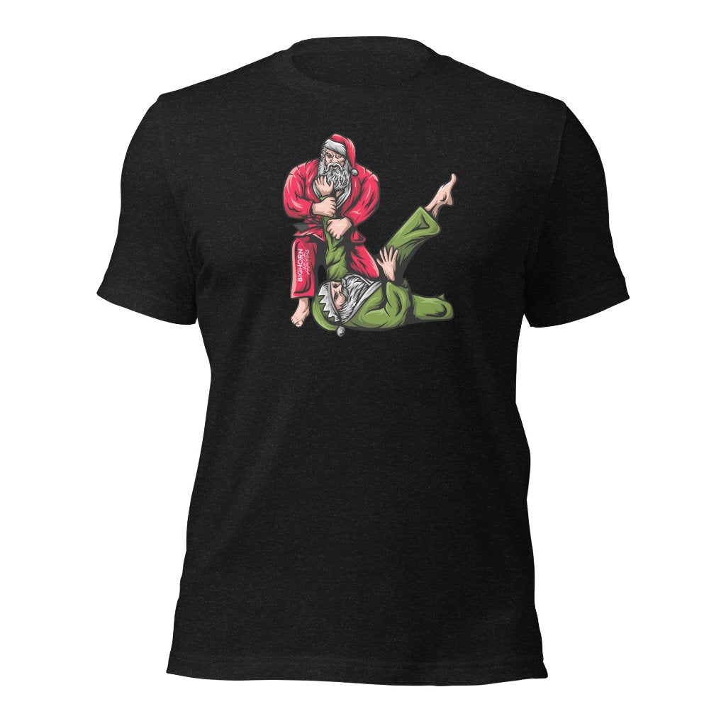 Jingle Throws &amp; Santa Rolls Tee – A Festive Brawl for the Jiu Jitsu Haul