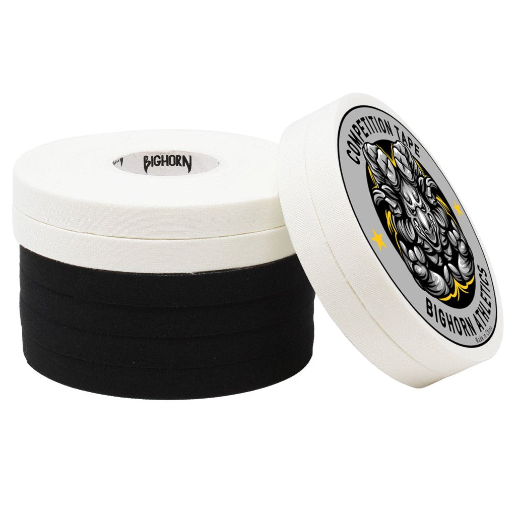 Premium Competition Tape, 8-Rolls, Black/White Assorted