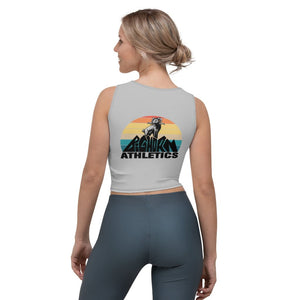 Bighorn Mountain Retro Women's Crop Top