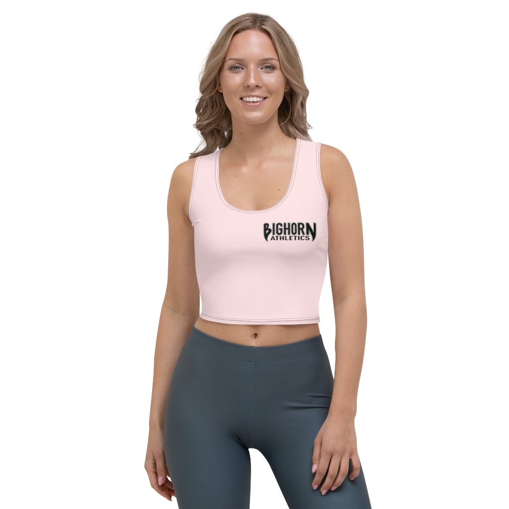 "Desert Tough Jiu Jitsu" Women's Crop Top (Pale Pink)