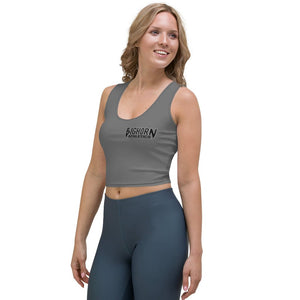 "Desert Tough Jiu Jitsu" Women's Workout Crop Top (Grey)