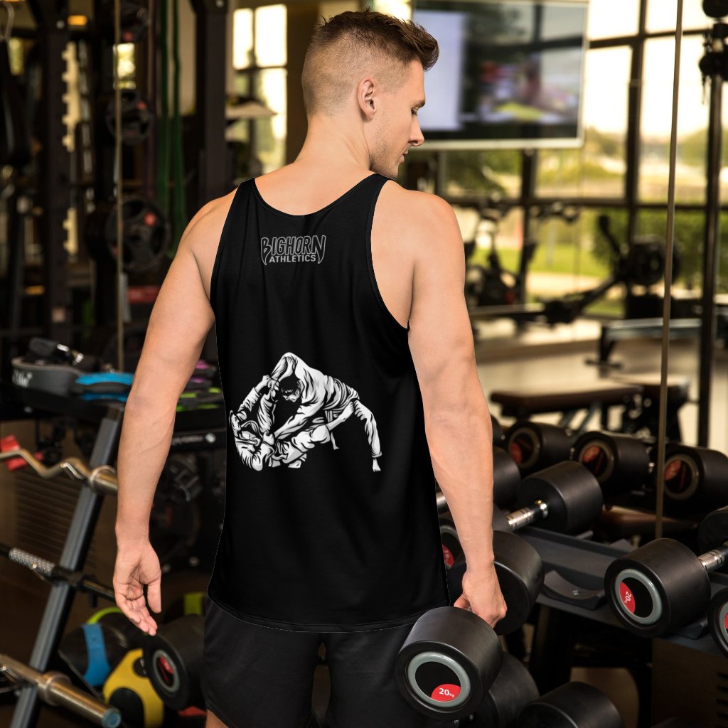 &quot;Iron Sharpens Iron&quot; Athletic Tank Top (Black)