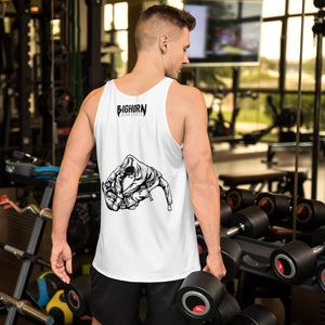 "Iron Sharpens Iron" Athletic Tank Top (White)
