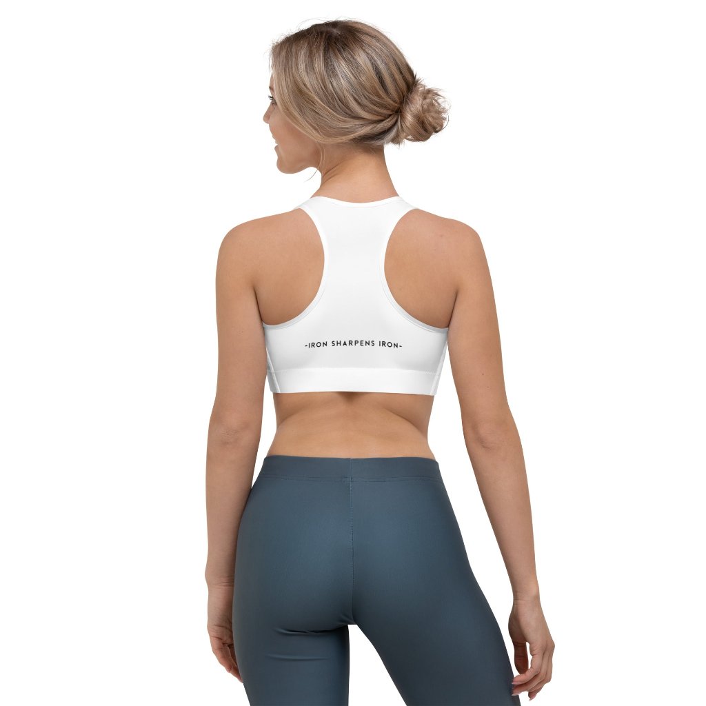 &quot;Iron Sharpens Iron&quot; Sports Bra