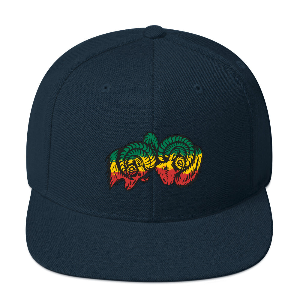 Rasta Bighorns Snapback Hat