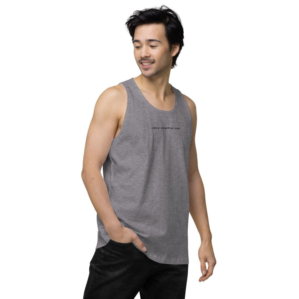 &quot;Iron Sharpens Iron&quot; Men’s Premium Tank