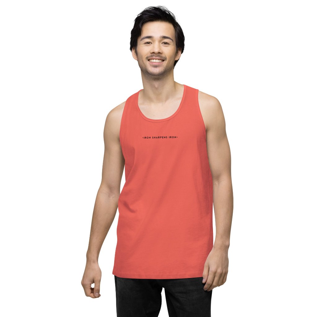 &quot;Iron Sharpens Iron&quot; Men’s Premium Tank