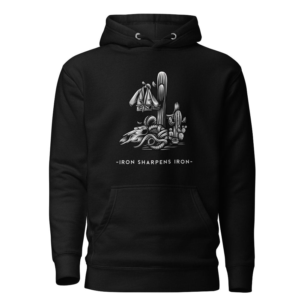 &quot;Iron Sharpens Iron&quot; Premium Jiu Jitsu Cotton Hoodie