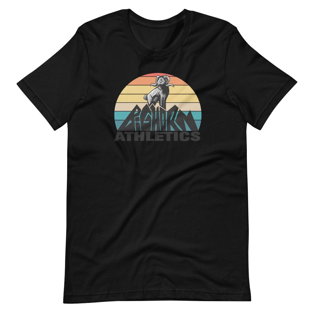 Men's Retro Bighorn Sheep Mountain, Pre-Shrunk T-Shirt