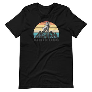 Men's Retro Bighorn Sheep Mountain, Pre-Shrunk T-Shirt