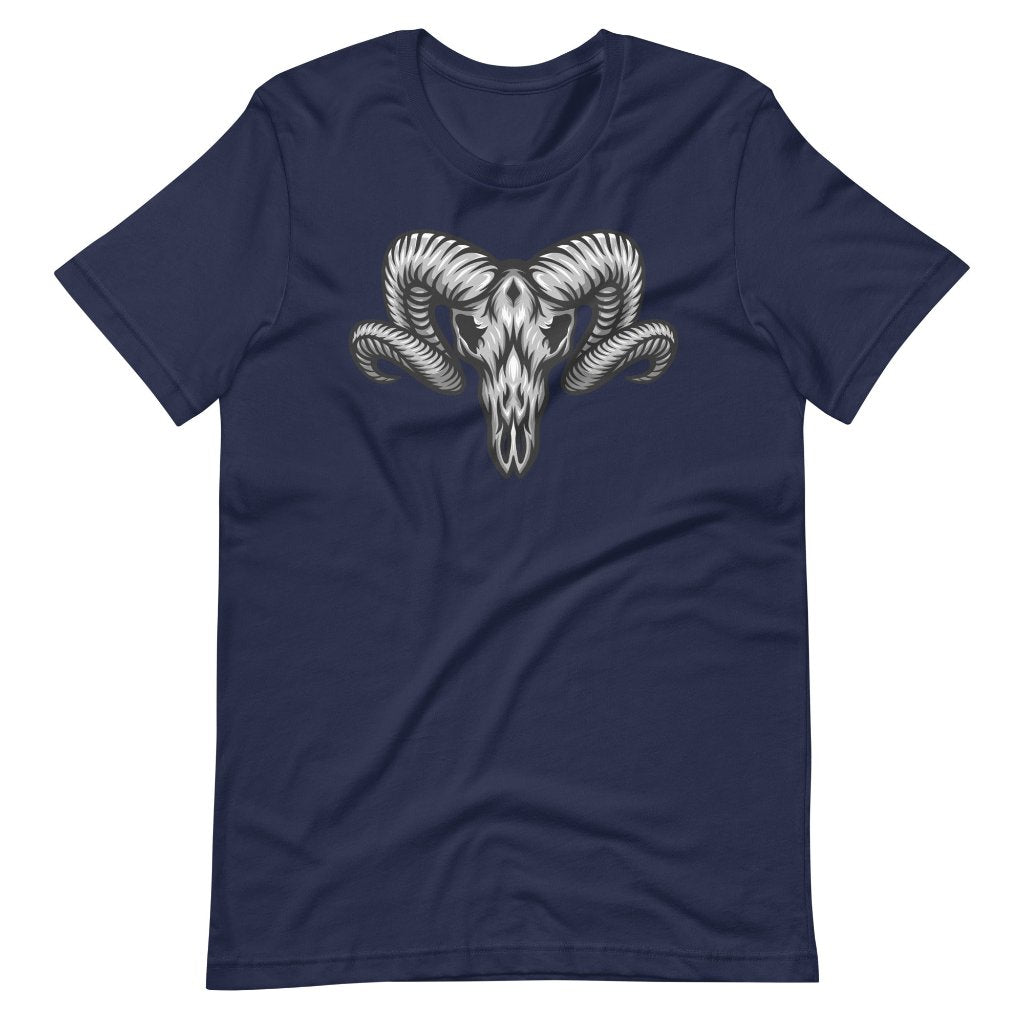 Men&#39;s Bighorn Sheep Skull, Pre-shrunk T-Shirt
