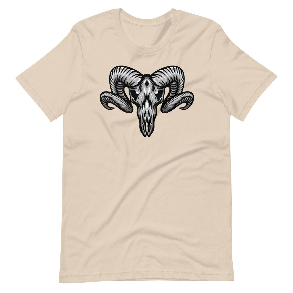 Men&#39;s Bighorn Sheep Skull, Pre-shrunk T-Shirt