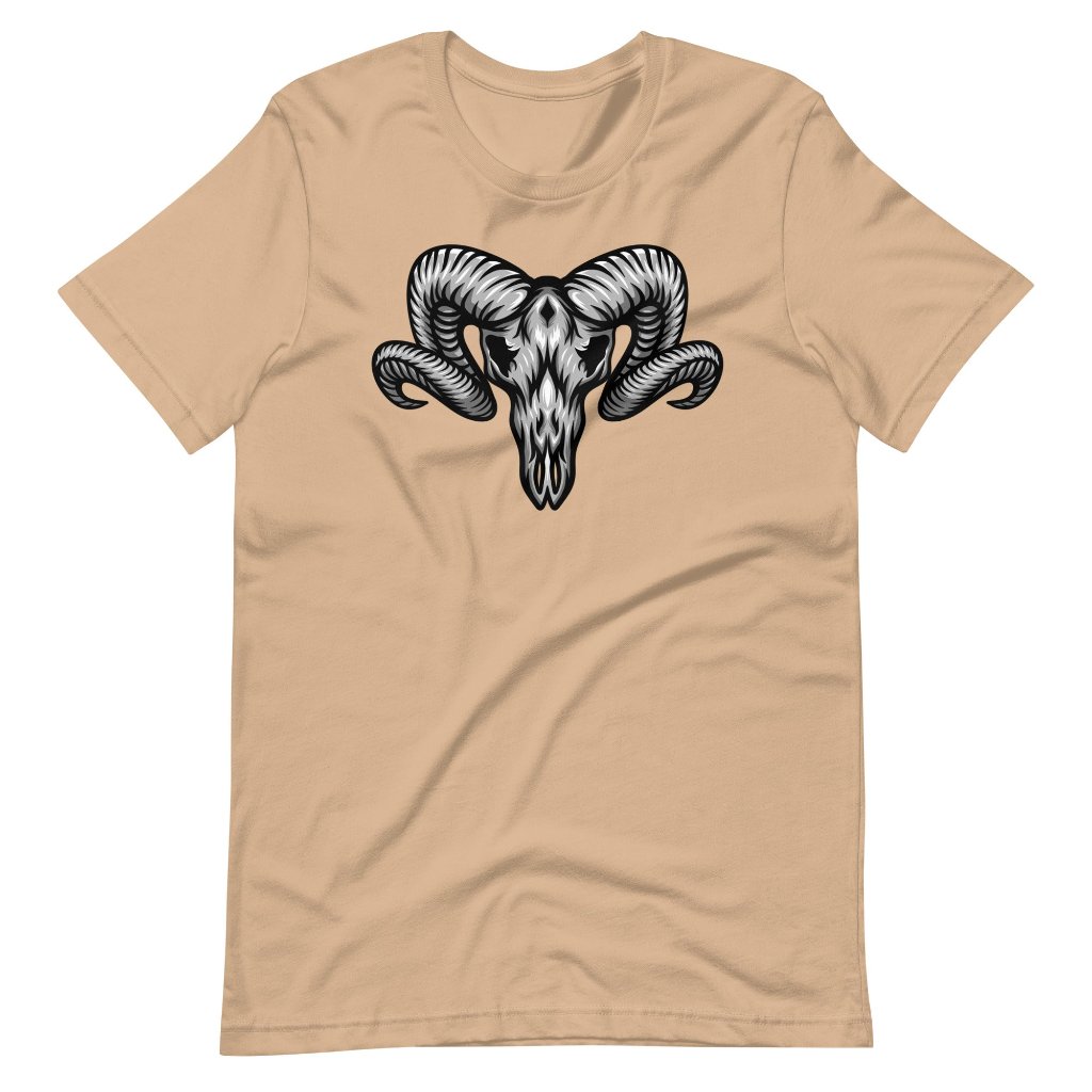 Men&#39;s Bighorn Sheep Skull, Pre-shrunk T-Shirt