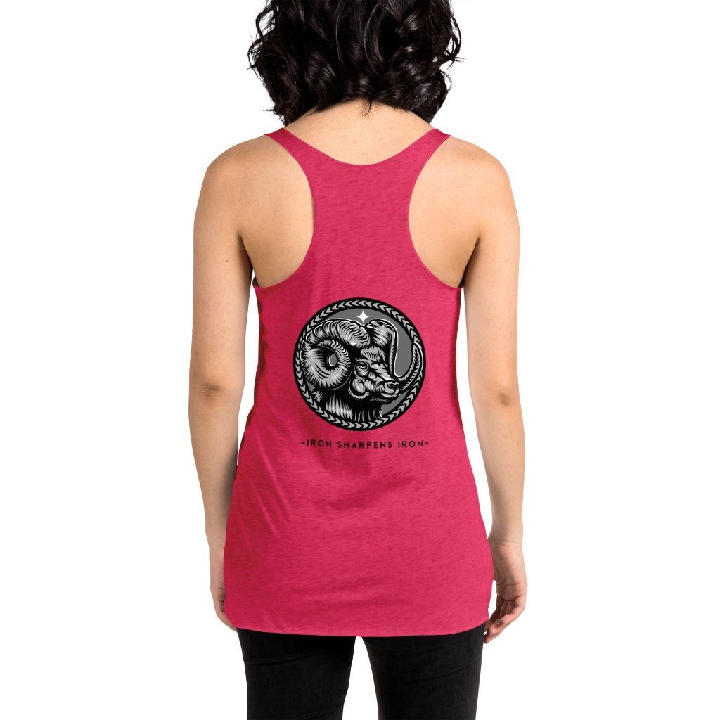 &quot;Iron Sharpens Iron&quot; Women&#39;s Racerback Tank